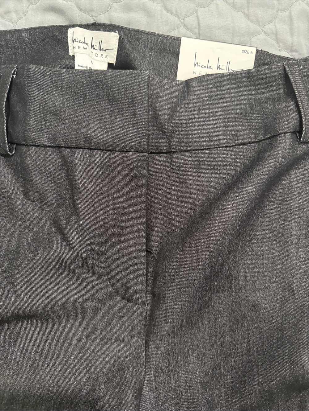 Nicole Miller women Dress Pants in Dark Charcoal